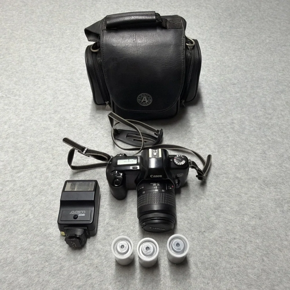 Canon EOS Rebel X EF X 35-80 mm 1.4-5.6 With Flash & Film Tested READ